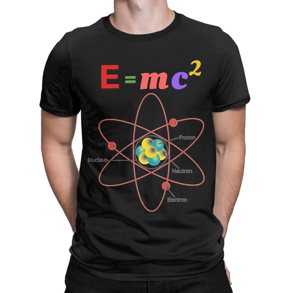 Unisex Unisexs Tshirts Emc2 Science Equation Hipster 100 Cotton Tee Shirt Short Sleeve T Shirts Crewneck Clothes Unique
