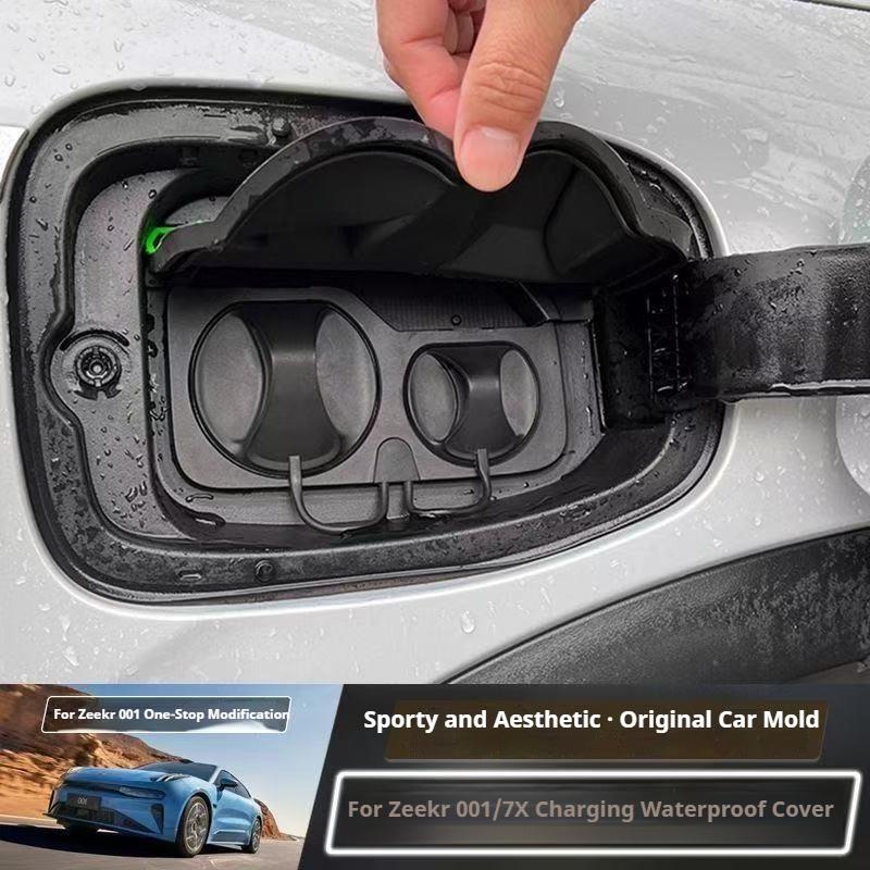 For Zeekr 001 007 7X Special Car Charging Gun Rain Cover New Energy Car Charging Port Waterproof Dust-proof Seal Protector Cover