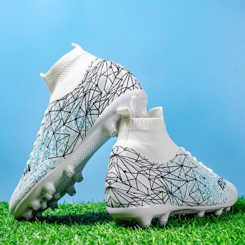 Unisex High-Top Fußballschuhe Bunt Outdoor Langstollen Sportschuhe Große Größe Jugend Sport Kinder Fußballschuhe