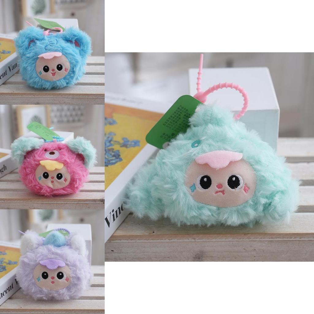 Baby Three Rabbit Plush Keychain With Pp Cotton Filling For Kids Collectibles