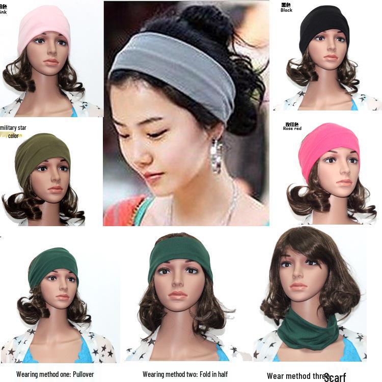 Bandeau large pour femme couleur bonbon style coréen: Bandeau de Sport Yoga Élastique Printemps/Été 2023