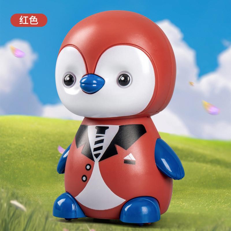 Plastic Pressing Penguin Toy With Rebound Mechanism For Kids Interactive Play