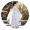Men's Original Dark Hanfu Robe - Ancient Chinese Style Costume for Wuxia & Xianxia Cosplay, Cross-Collared Design for Film and TV.