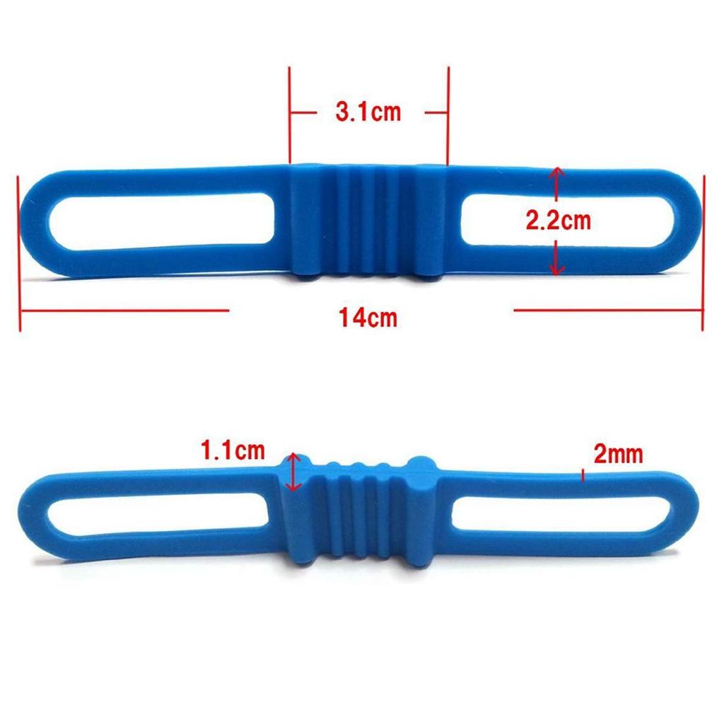 MARUFANG Silicone Band for Bicycle Headlight Fixation Cable Band Bicycle