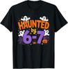 Haunted by 6-7 Halloween Ghosts and Spiders Design T-Shirt Unisex T-Shirt