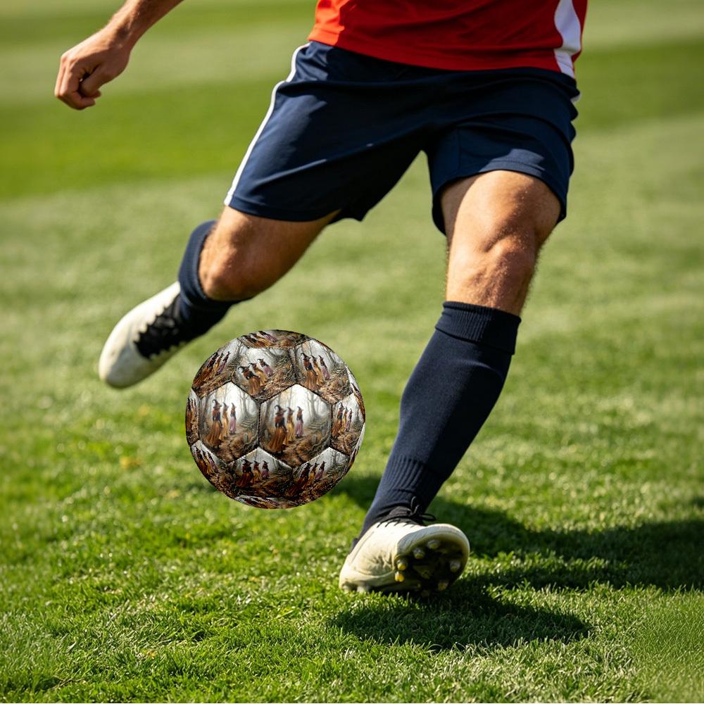 1pc Witches Forest Theme Soccer Ball Football, Size 5, Lightweight PVC, Outdoor Training Soccer Ball,Sports Gift t61474