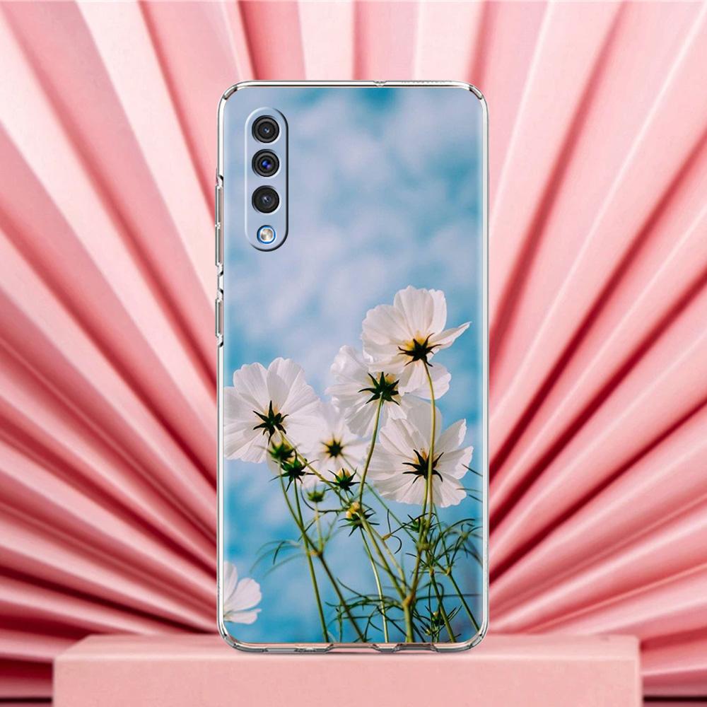 Phone Case For Samsung A56 A36 A26 A24 A16 A14 A12 A32 A50 A70 A22 A40 A34 A54 A42 A52 5G A04s A06 Cover Summer Colorful Flower