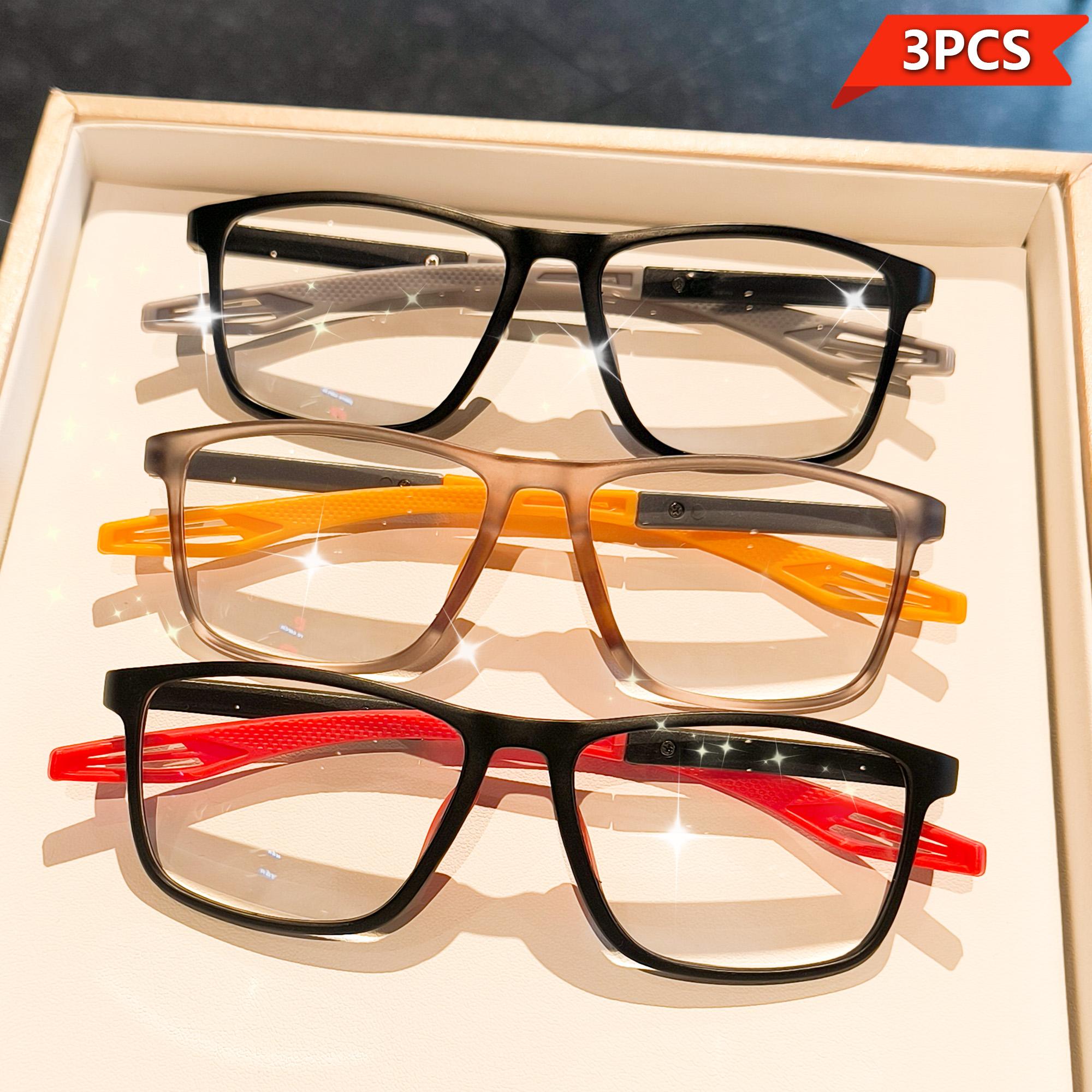 

3pcs Reading Glasses Ultra Light Sports Presbyopic Glasses,blue Light Blocking Glasses, TR Lens Legs Computer Reading 100