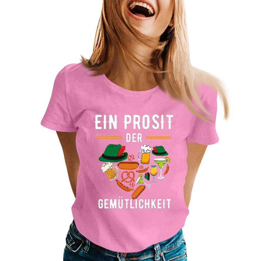 Fashion Casual Unisex Letter Print T-Shirt with Festival Graphic Design - Short Sleeve Round Neck Tee for Men and Women