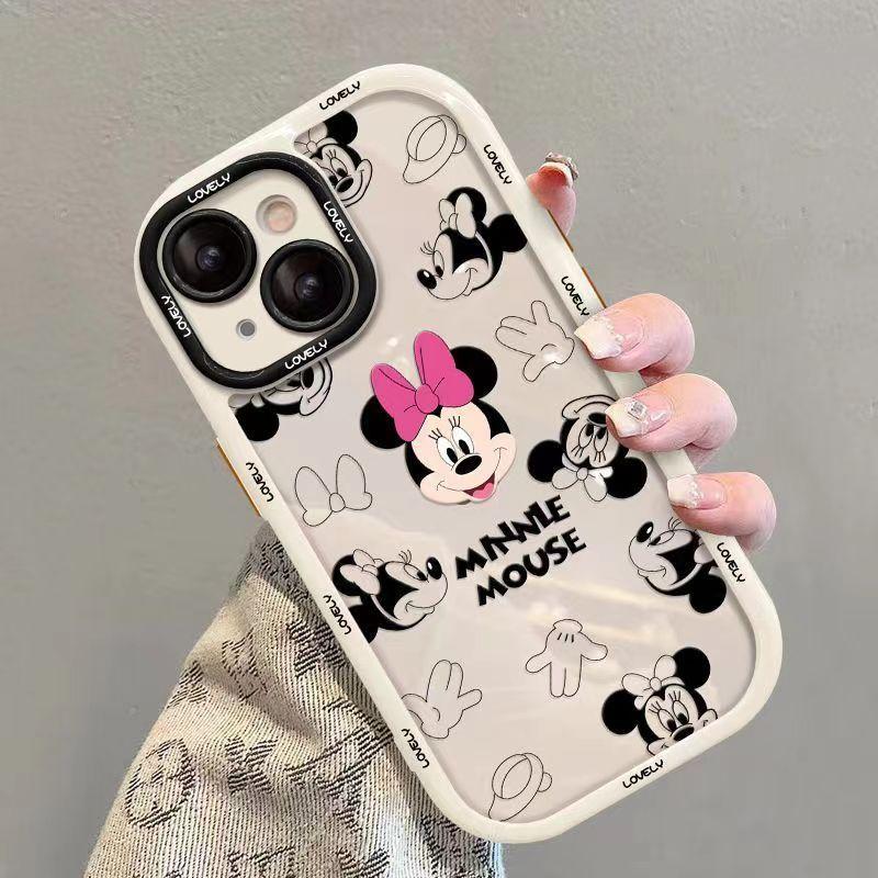 Cartoon Mickey Mouse Apple 13 Phone Case iPhone 14 Pro Max 12/11 XS/XR/7P/8P Anti-Fingerprint