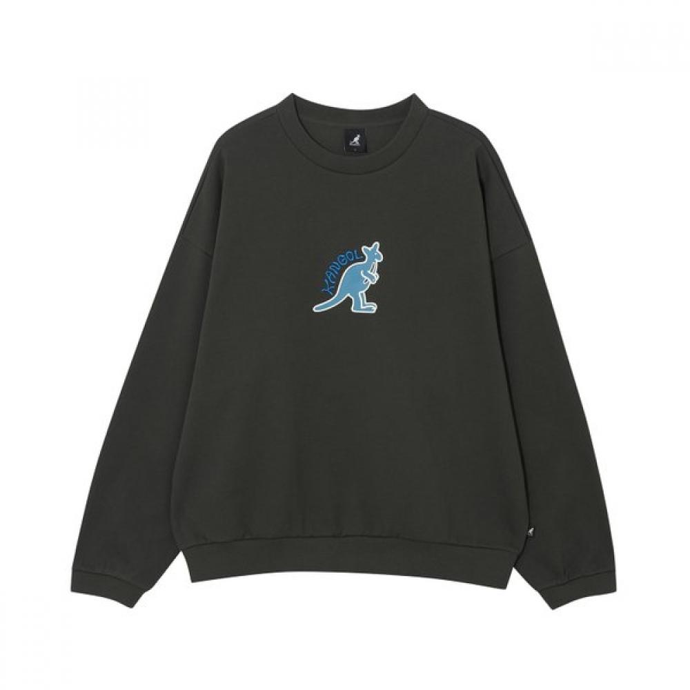 Kangol Play Logo Sweatshirt Charcoal  Krecrt17730 L