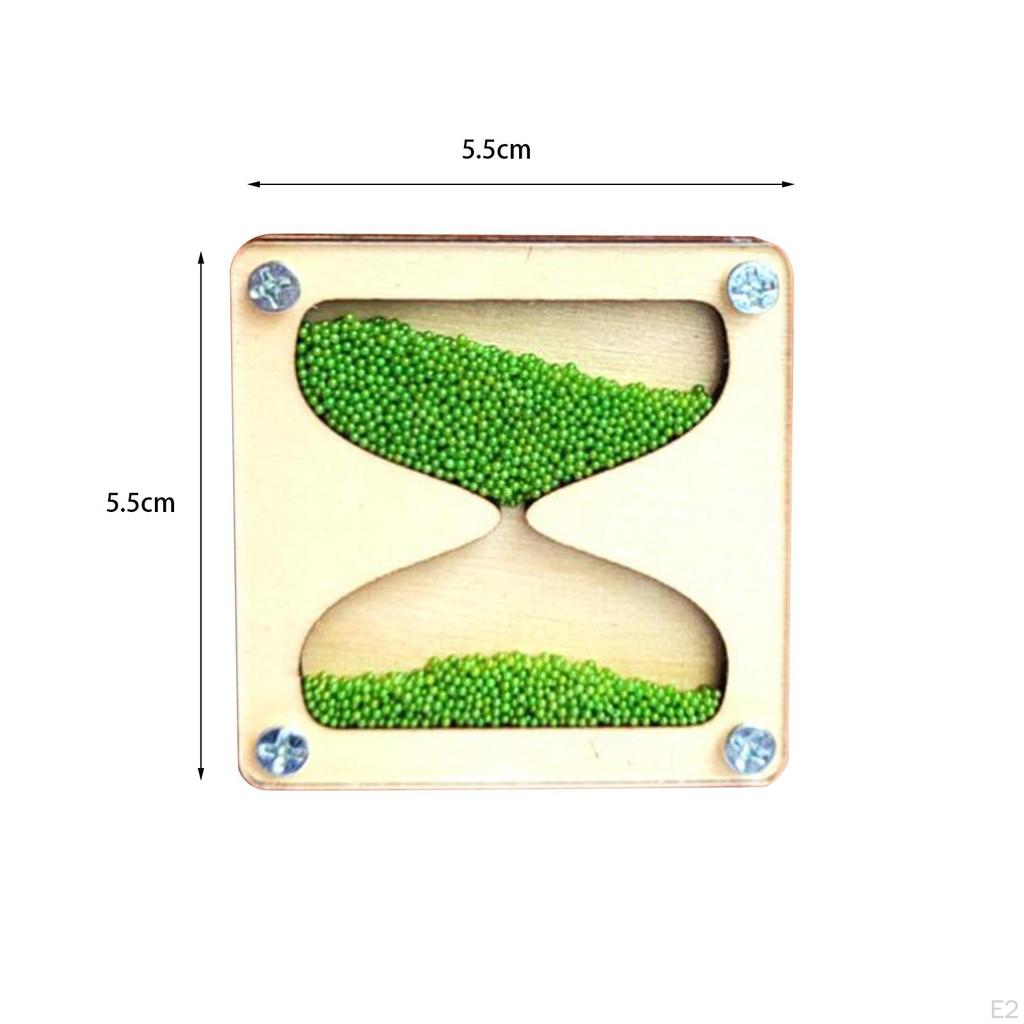 Busy Board Wooden Hourglass Motor Skill Early Education Montessori Teaching Accessories for Boy Girl