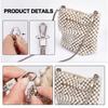 Snake Bone Chain Bag Iron Flat Bag Purse Chain Strap Accessories Shoulder Cross Body Handbag Strap Replacement DIY Purse Making