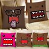 Cute Cartoon Domo-Kun Pillow Case Square Pillow Bedroom Sofa Leisure Comfort Cushion Car Home Decoration