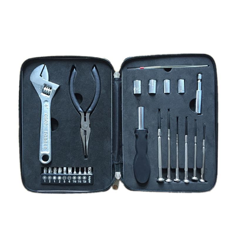 

Tinplate Hardware Hand Tool Kit 25pcs Home Office Repair DIY Screwdriver Wrench Pliers Set