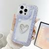 Applicable to iphone16promax apple 15 mobile phone case rhinestone 13 Korean wind ins flash diamond love flower 11