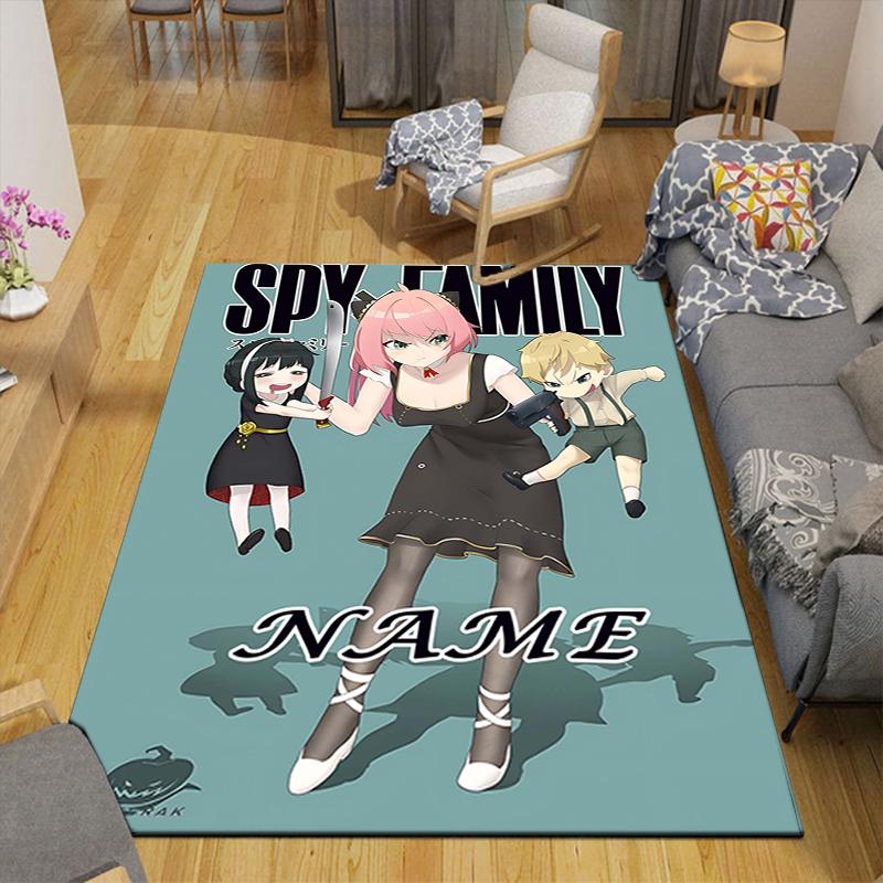 Custom 1Pc Pink Hair Anime Girl Rug Office Carpet Indoor Outdoor Entrance Doormat Nonslip Soft And Comfortable Living Room D2915266