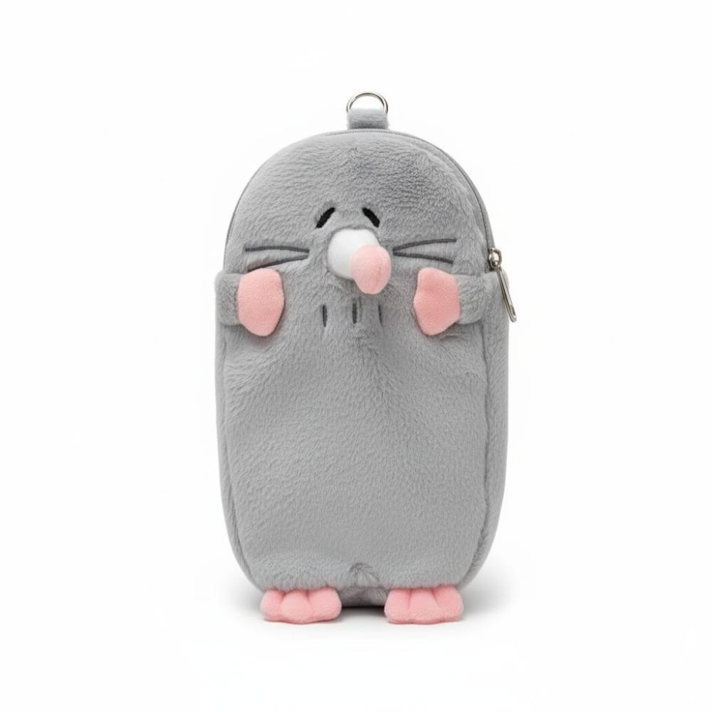 Plush Stationery Storage Bag 3D Stationery Case Durable Mole Pencil Case  Middle School Student