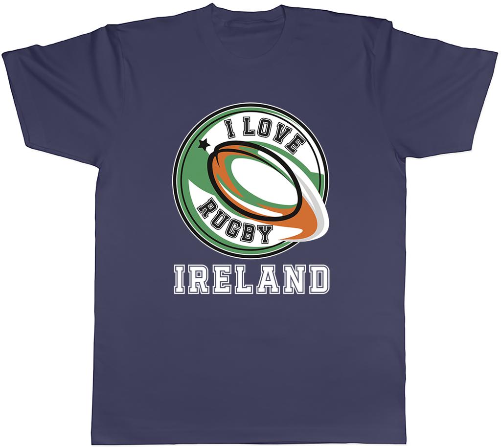 I Love Rugby Ireland Irish Fan Supporter Unisexs TShirt Tee Gift Top