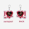 Hunger Games Popular I Love My Boyfriend Josh Hutcherson Key Chain Keychains Movie Ring for Bag Pendant Keyring Jewelry Gifts