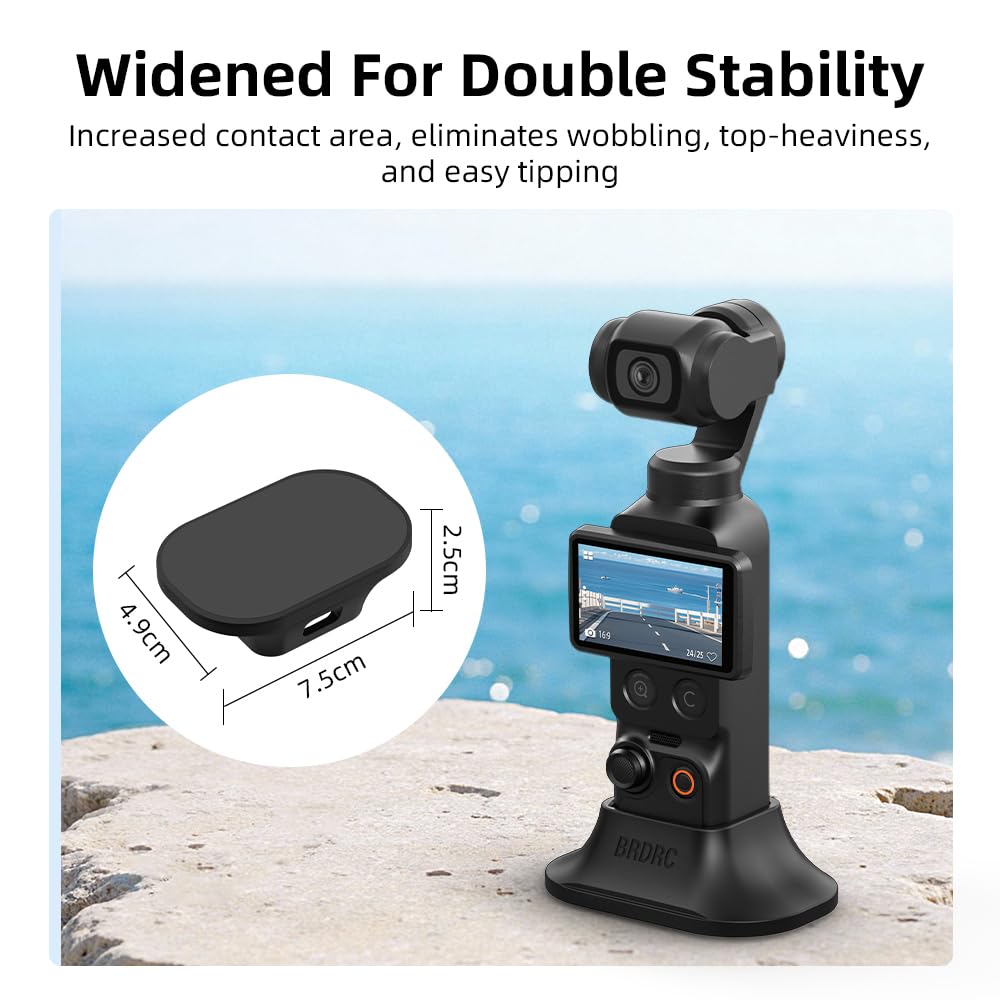 BRDRC Dashboard and Desktop Base Mount for DJI Osmo Pocket 3 and Pocket 4P Direct from Japan