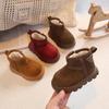 Winter Baby Warm Snow Boots Children's Waterproof Cotton Boots Fleece-lined and Thickened Cotton Shoes Soft-soled Short Boots