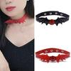 Bat Wing Choker Necklace Leather Bat Wing Neckband Gothic Collar Necklace for Women Girl Cosplay,