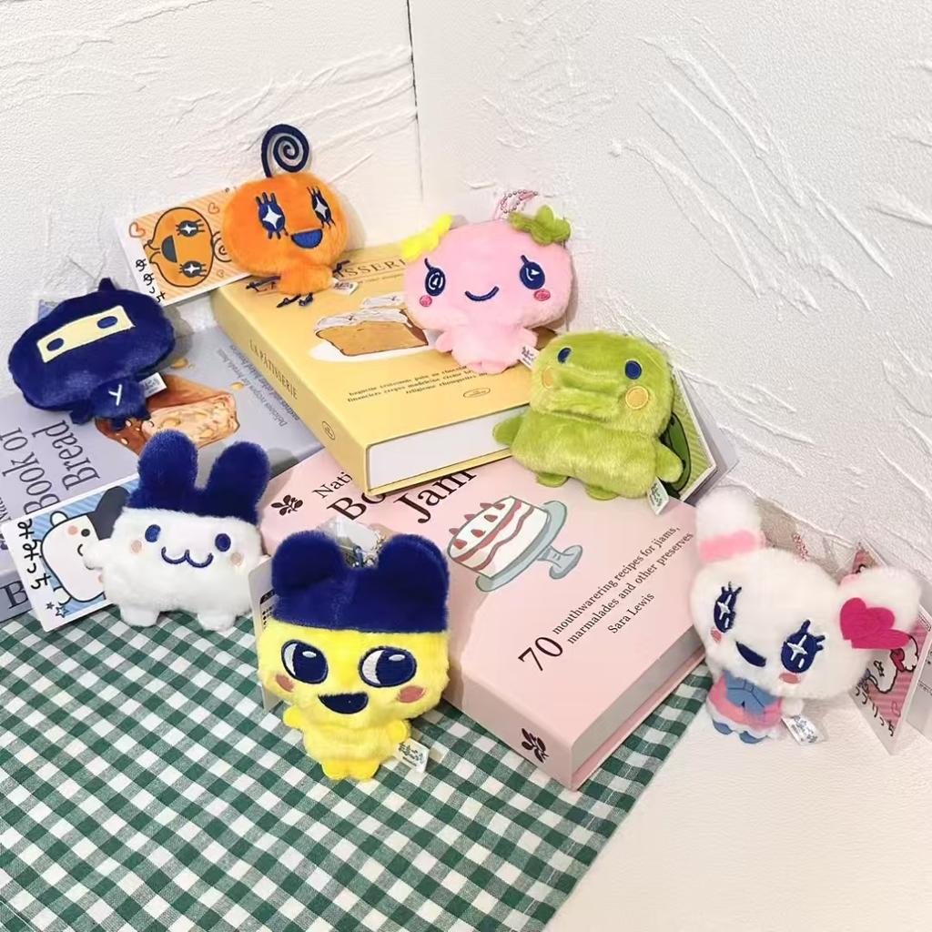Nuovo Portachiavi Peluche Tamagotchi Anime Mametchi Kawaii Mimitchi Bambola Ciondolo per Borsa Kuchipachi Bambola Cartone Animato Cuore Girly Regalo Bambino