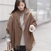 Versatile High-End Imitation Cashmere Scarf - Solid Red, Unisex, Korean Style, for Autumn/Winter