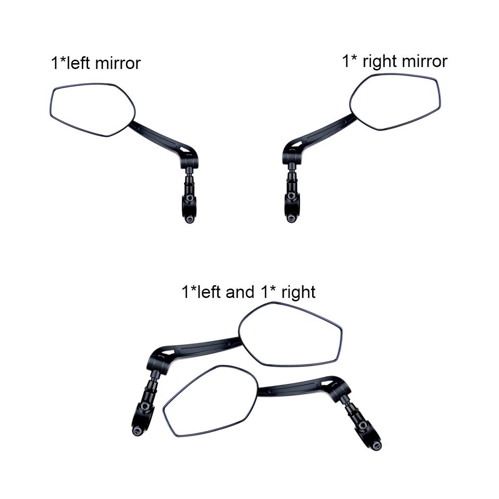 Handlebar Reflector Rear View Mirror Mountain Bike Electrical Bike Wide\-Range Adjustable Angles Mirror