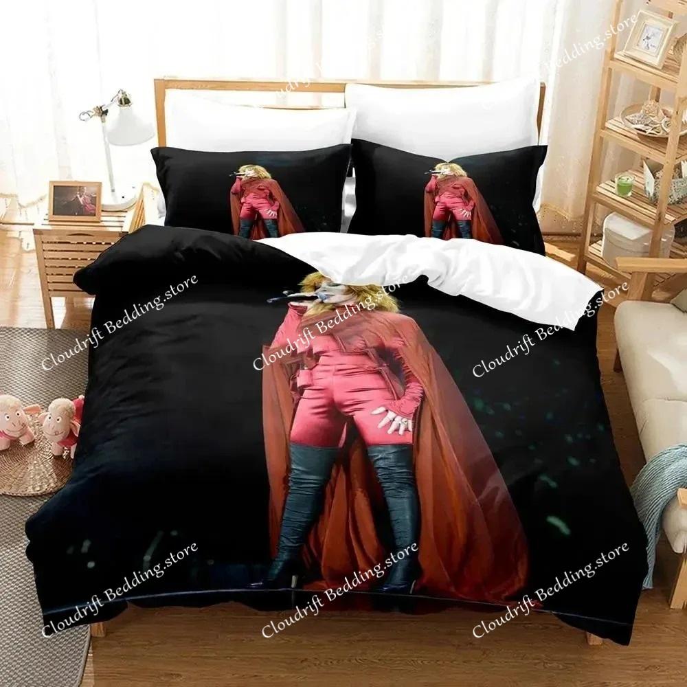 Exquisite 3D Mylene Farmer Wallpaper Anime Digital Printing Bedding Set Duvet Cover Comforter Bed Youth Kids Girl Boys Gift