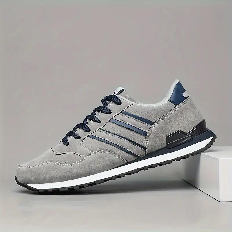 Sneakers Casual Semplici a Righe da Uomo, Leggere e Traspiranti, Adatte per Allenamento Sportivo All'Aperto e Fitness