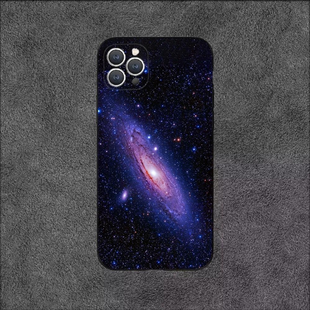 Pouzdro na telefon Vesmír pro Galaxii Vesmír pro iPhone 16,15,14,13,12,11,Plus,Pro Max,XS,X,XR,SE,Mini,8,7 Měkké silikonové černé krytí