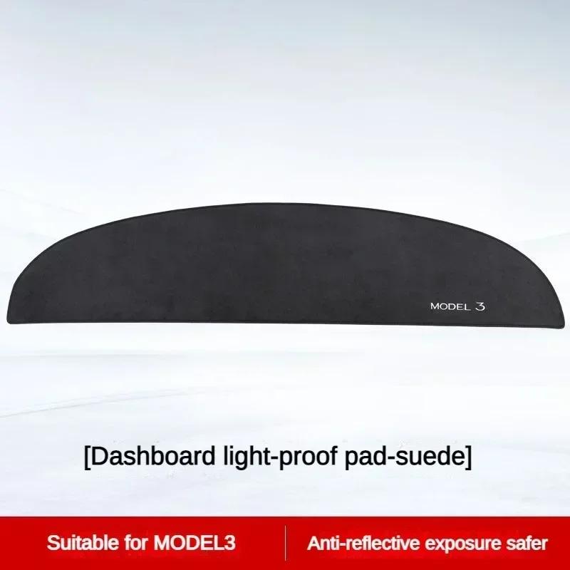 Model3 Highland 2025 Suede interior Accessories For Tesla Model 3 Y 2025 Dashboard Panel Pad Dash Board Sunshade Protector Cover