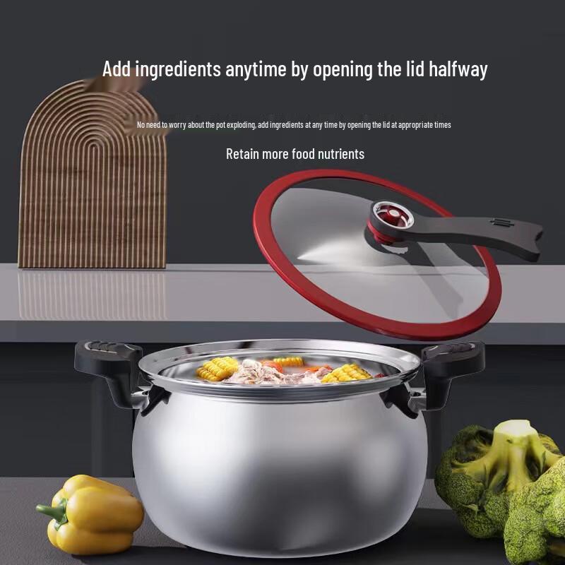 San Jiaolong 304 Stainless Steel Micropressure Cooker