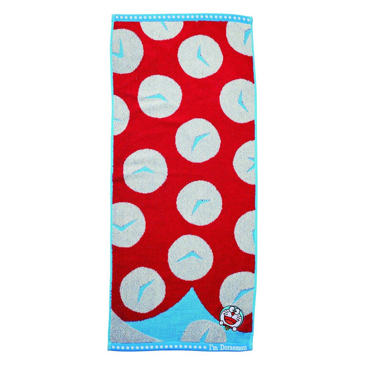 

Marushin Face Character Antibacterial and Odor 2805022800 I m Doraemon Towel, Hyokkori Time Cloth, Design, 100% Cotton, Resistant,