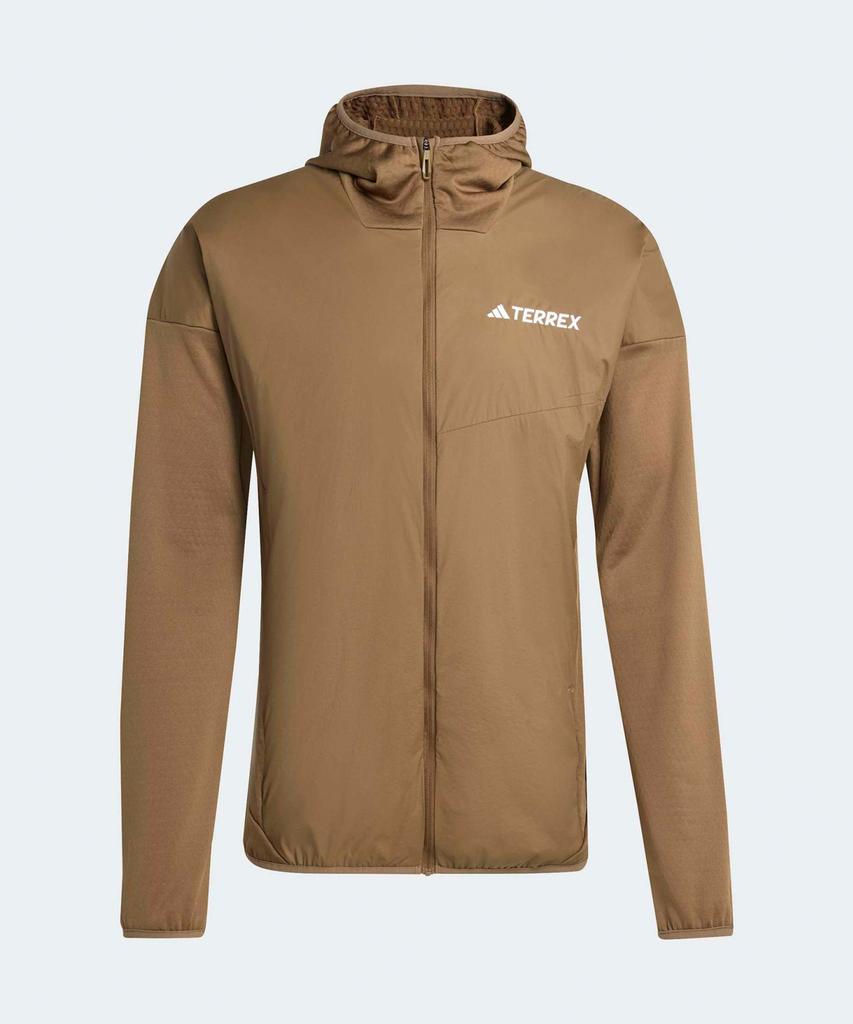 Adidas Terrex Xperior Climawarm+ Windlight Fleece Hooded Jacket - Brown Oxide / Ka4500