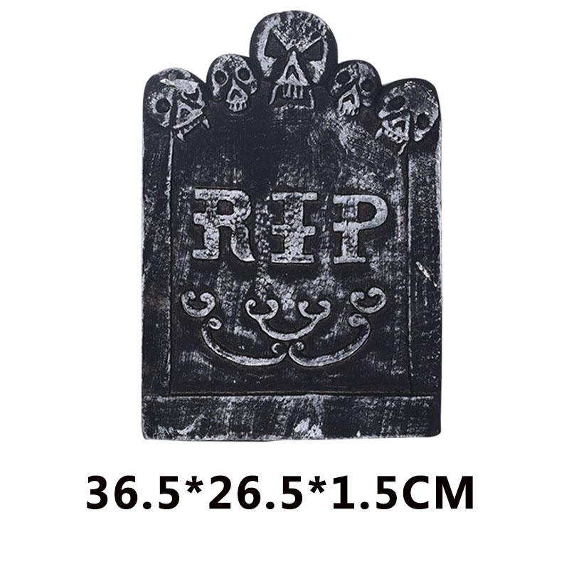 Halloween Foam Tombstone Skeleton Haunted House Stone Party Yard Decoration Door