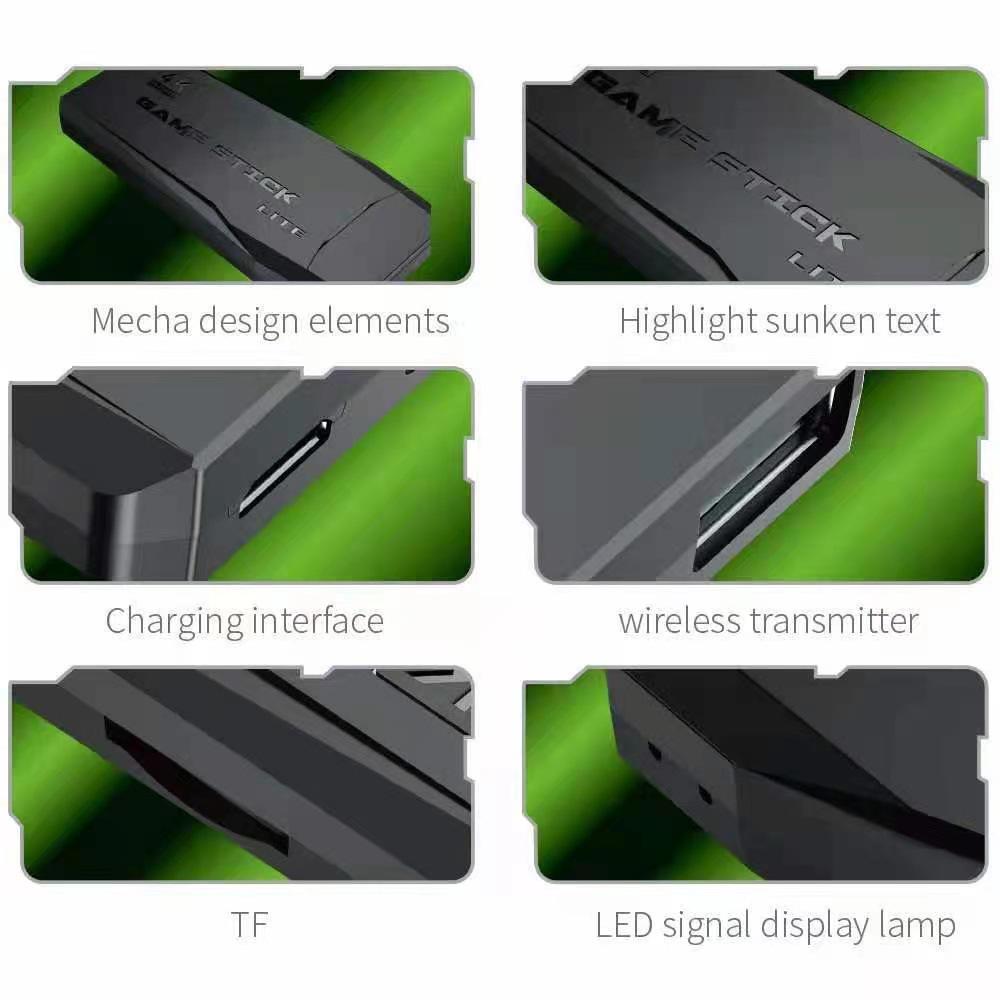 HD M8 Retro Arcade Console: HDMI TV Game Console with Wireless Controllers for Two-Player Mode