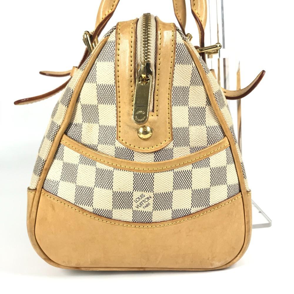 Louis Vuitton N52001 Damier Azur Berkeley PM Hand Bag Damier Azur Canvas White