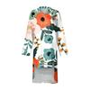 Women Summer Bohemian Dress Casual Print Shirt Dress For Women Fashion Long Sleeve Beach Hawaiian Cover Ups Dresses Clubwear Button Down