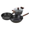 SANHO Nitrided Hammered Iron Cookware Set