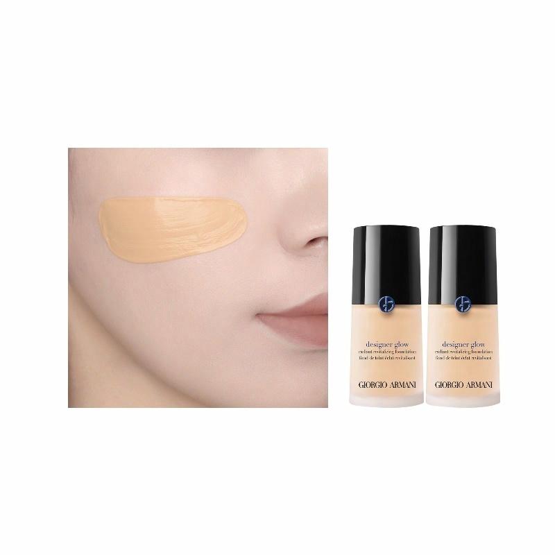 Armani Master Blue Label Locking Liquid Foundation Concealer and Color Modification Cosmetics Liquid foundation #1 30ml*2