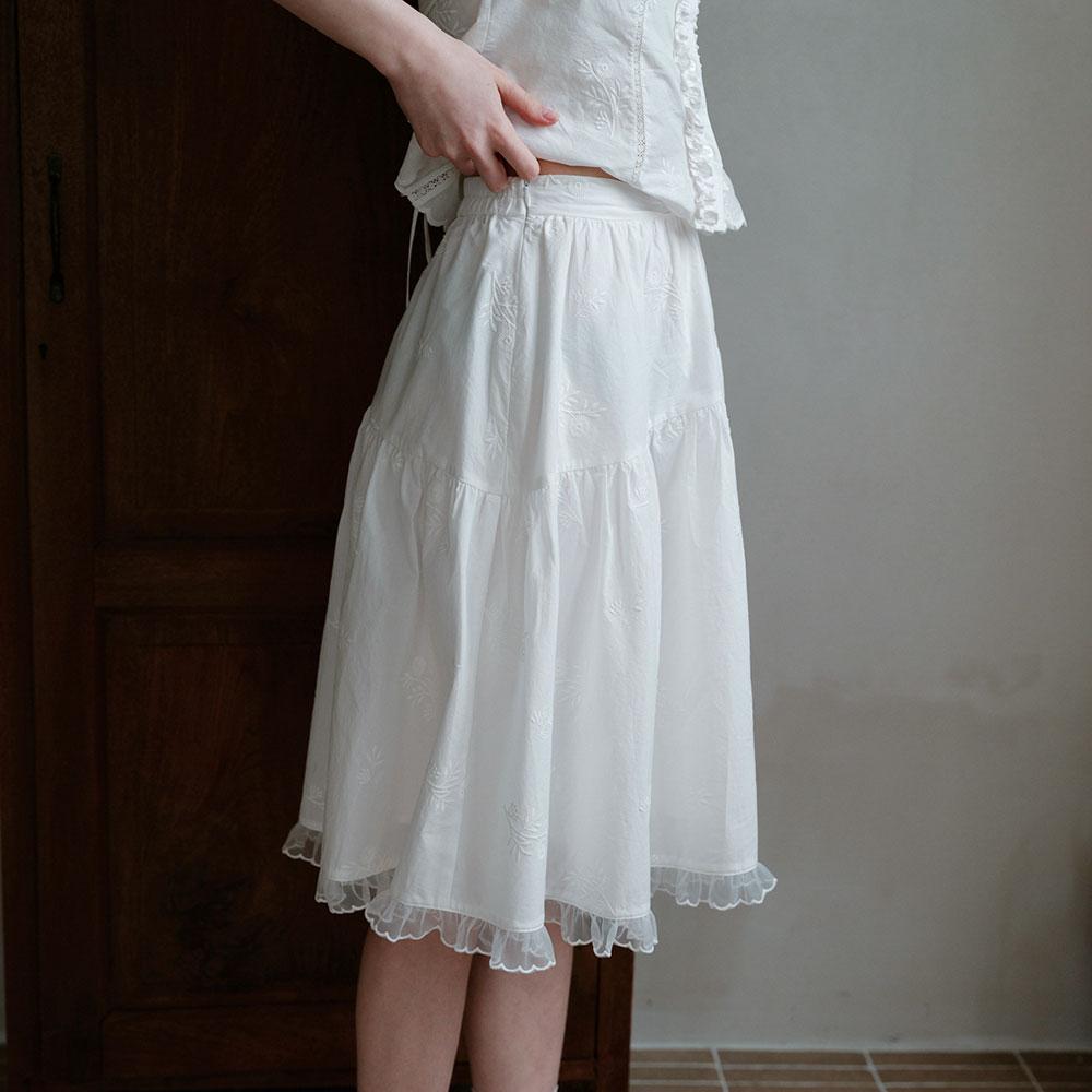 Ceme Adu Cest_Embroidered Midi Skirt