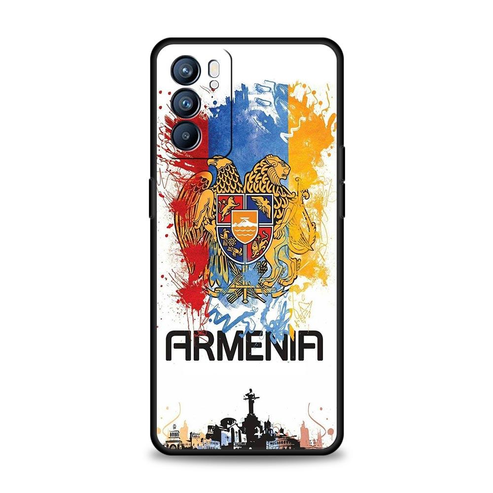 Armenia Armenian Flag Case For Oppo Find X6 Pro X5 A54 A53 A52 A9 2020 A15 A95 A17 A16 A76 A74 A57 Reno7 Reno6 Pro Plus 5G Cover