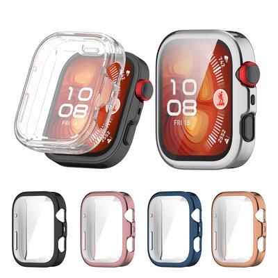 TPU Soft Shell Screen Protector Film Case Full Frame For Huawei Watch Fit 4 Pro/Fit4 Protective Bumper Cover Smart Accessories