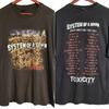 System Of A Down Tour Shirt, System Of A Down 2 Side Black Unisex Tshirt S-5XL Unisex T-Shirt