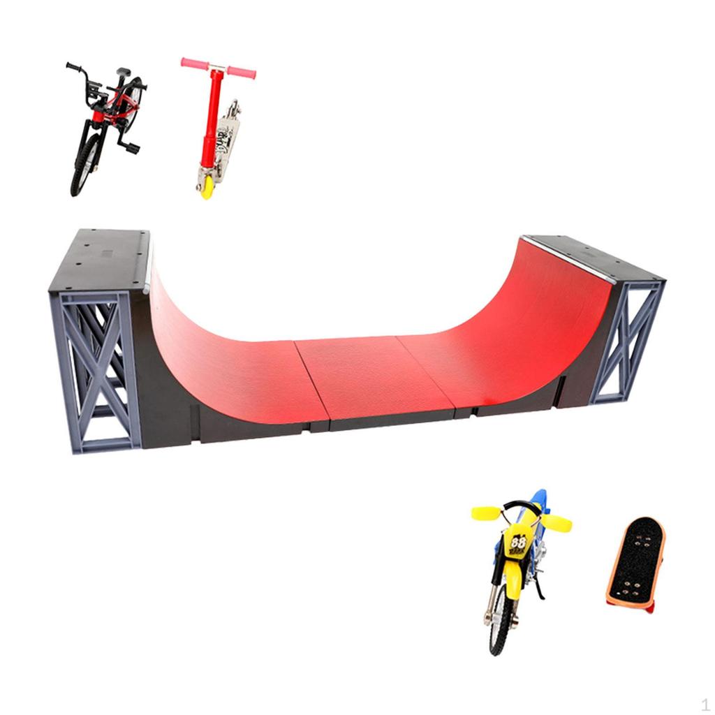 5 Pieces Fingerboard Skate Ramps, Early Educational Party Favors, Ramp Finger Set