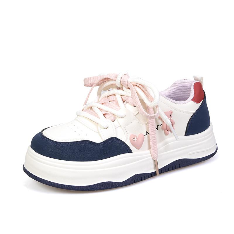 Fashion Thick-soled Cute Women's Shoes Student Heightening Shoes Sports Board Shoes Versatile Casual Shoes