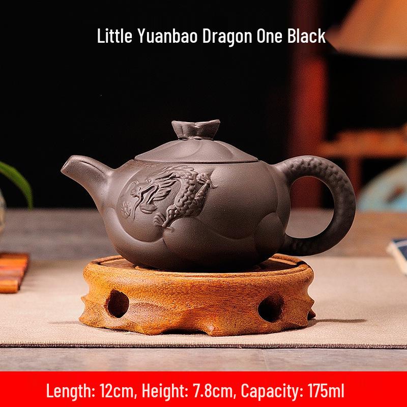Purple Clay Zhu Ni Ceramic Kung Fu Teapot with Filter - Small Household Tea Maker Set